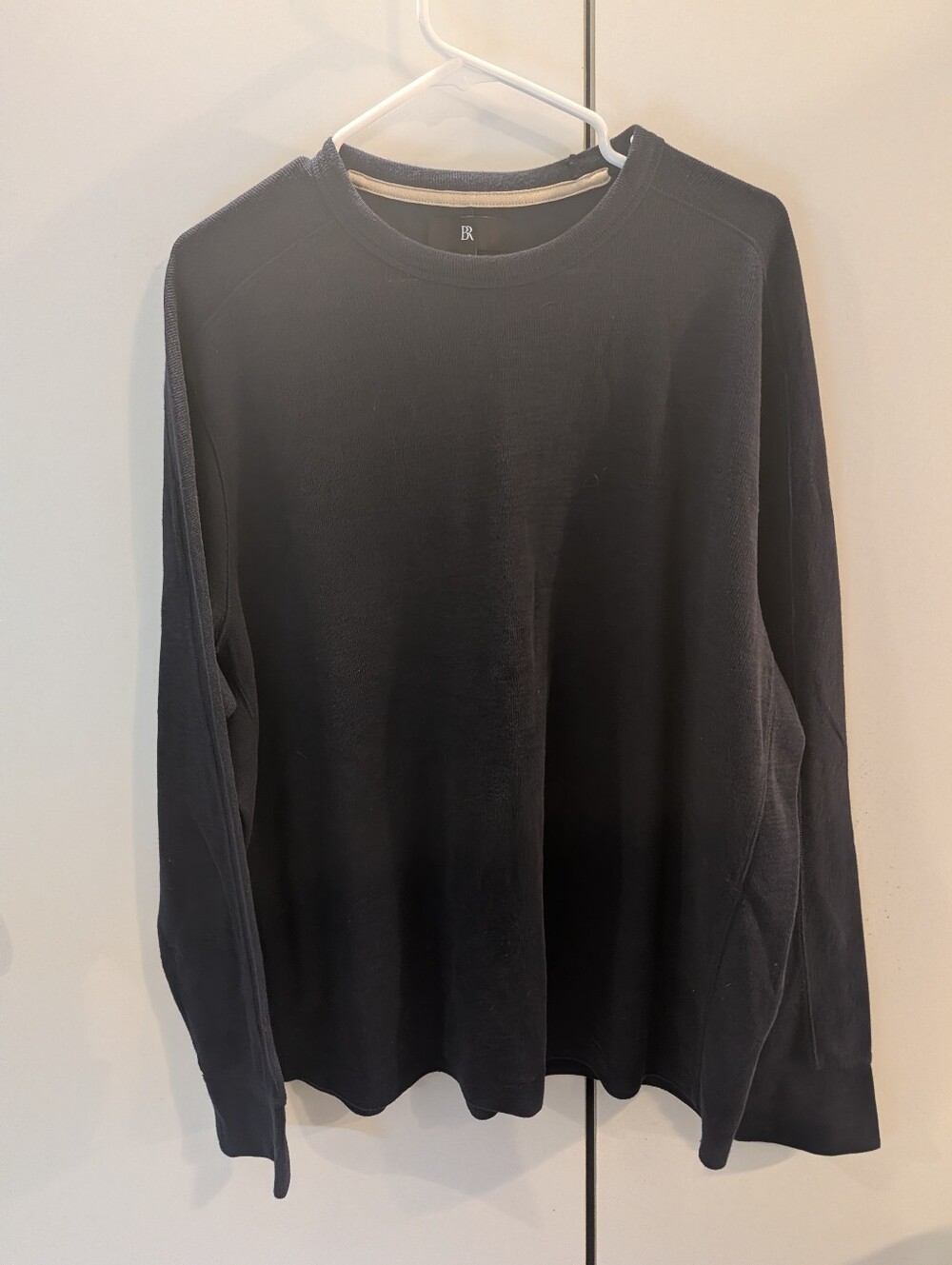 Banana Republic Mens XXL Black Long Sleeve Crewneck Sweater